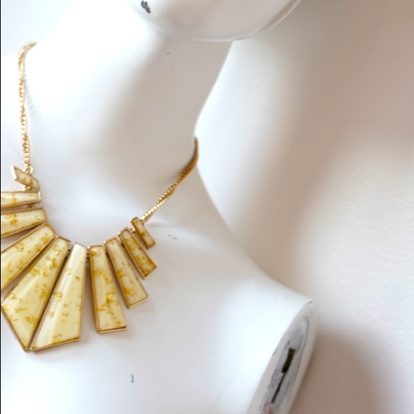 Gold Bib Necklace - Picture 5 of 6